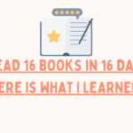 i read 16 books in 16 days